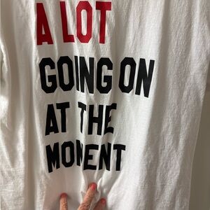 Echo White and Red Graphic Tee